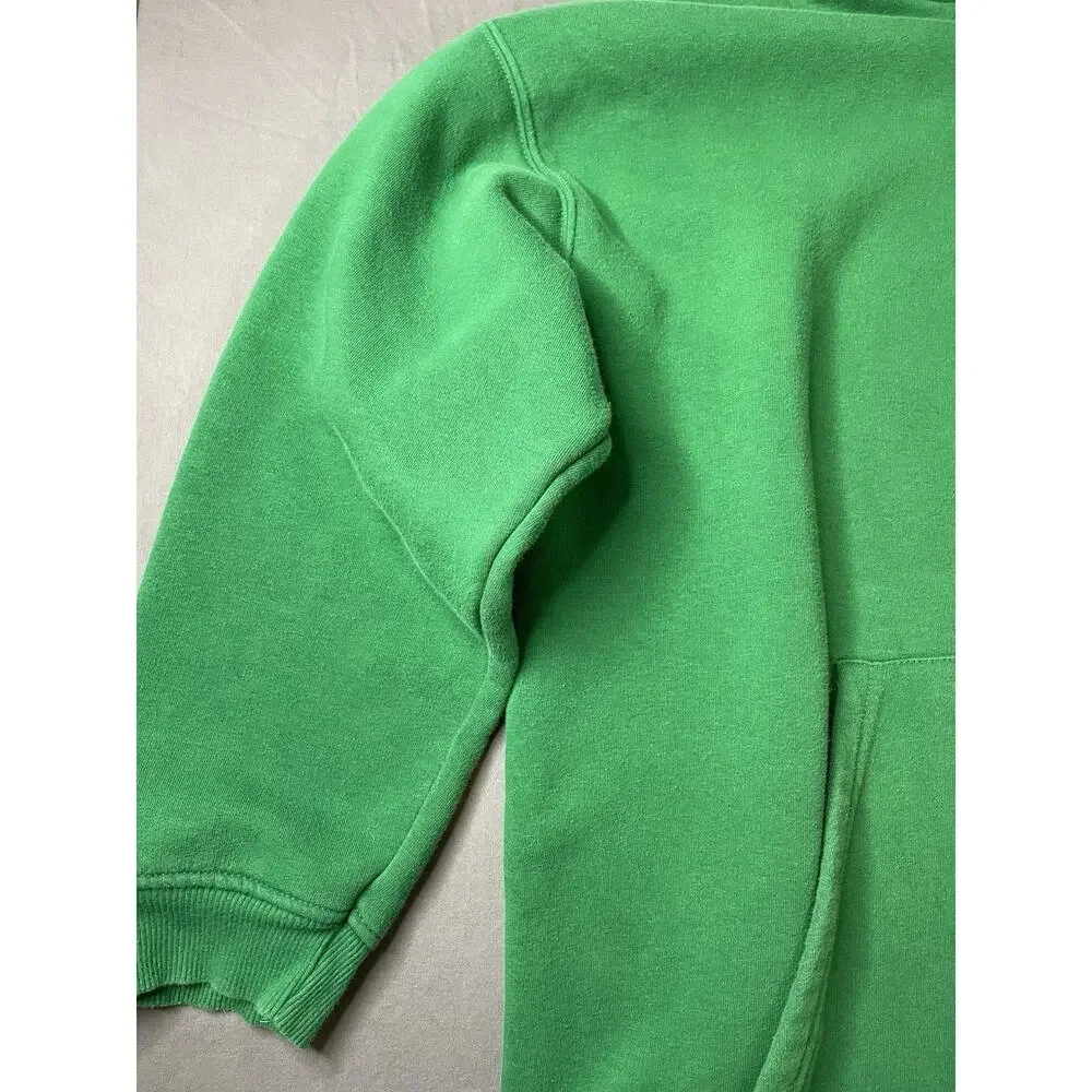 Zara Green Pullover Hoodie Sweatshirt Pocket Small Excellent Condition